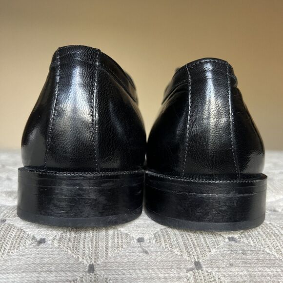 Claudio De Lorena Black Leather Cap Toe‎ Lace Up Oxford Dress Shoes EU 40 US 10 main image 10